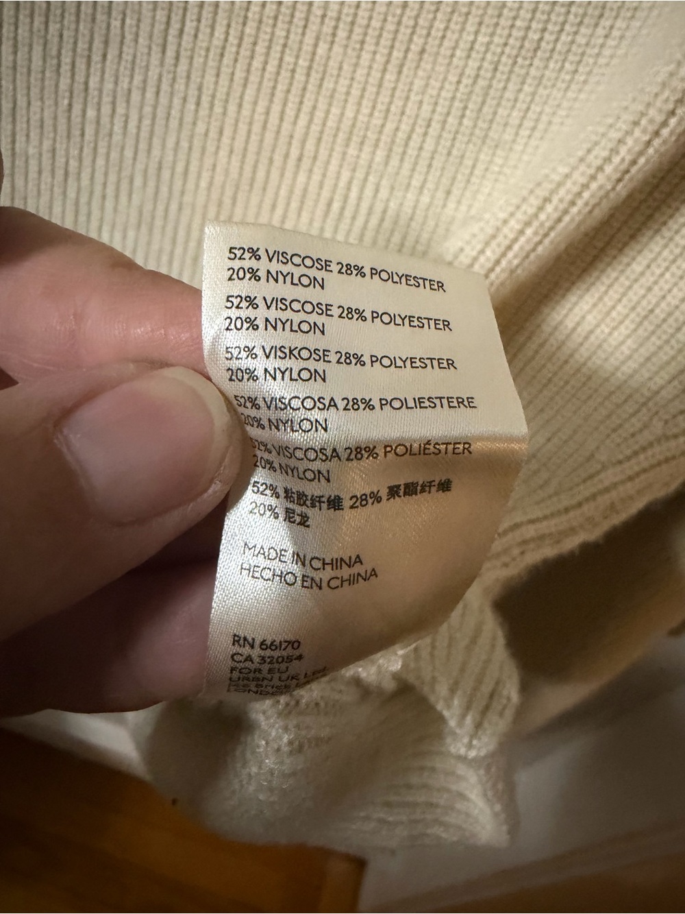 Free People Cream Ribbed Open-Back Pullover Sweater - Picture 3 of 5